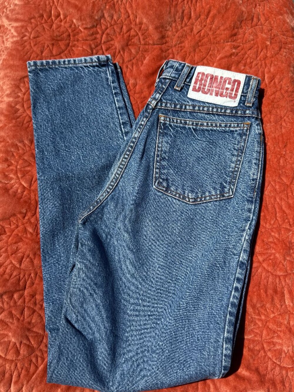 Vintage Bongo Jeans High Waist Tapered Leg Size 7